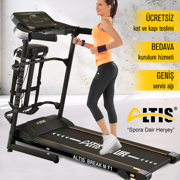 Altis Break M 2,5 Hp Masajlı Ve Manuel Eğimli Koşu Bandı - 2