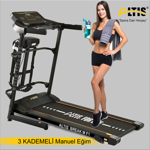 Altis Break M 2,5 Hp Masajlı Ve Manuel Eğimli Koşu Bandı - 6