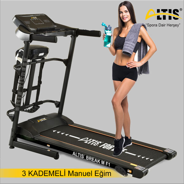Altis Break M 2,5 Hp Masajlı Ve Manuel Eğimli Koşu Bandı - 6
