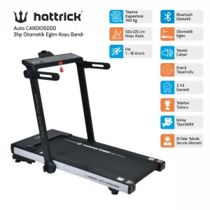 CARDIO 5000 OTOMATİK EĞİMLİ KOŞU BANDI - 1