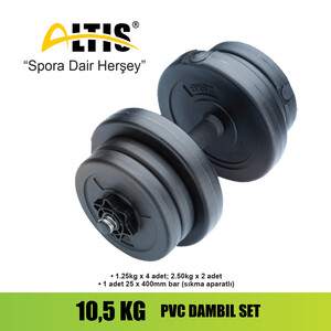 Altis Ds10 Pvc Dambıl Seti 10,5Kg - Thumbnail