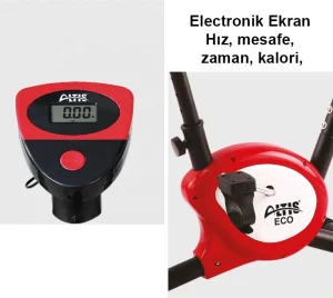 ECO PLUS DİKEY KONDİSYON BİSİKLETİ KIRMIZI - 3