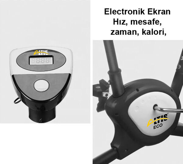 ECO PLUS DİKEY KONDİSYON BİSİKLETİ SİYAH - 4