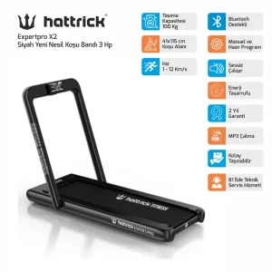 EXPERTPRO X2 SİYAH YENİ NESİL KOŞU BANDI 3 HP - 1