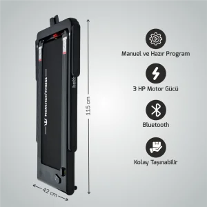 EXPERTPRO X2 SİYAH YENİ NESİL KOŞU BANDI 3 HP - 3