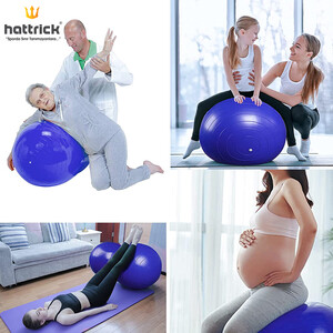 HB90 FISTIK ŞEKİLLİ PİLATES TOPU 90x45 CM - 3