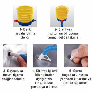 HB90 FISTIK ŞEKİLLİ PİLATES TOPU 90x45 CM - 4