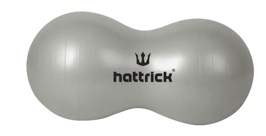 HB90 FISTIK ŞEKİLLİ PİLATES TOPU 90x45 CM GRİ - 1