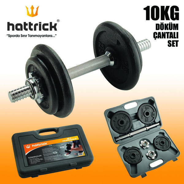 Hattrick Hdc10 Döküm Çantalı Set 10Kg - 1