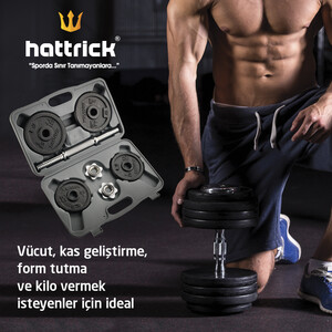 Hattrick Hdc10 Döküm Çantalı Set 10Kg - Thumbnail