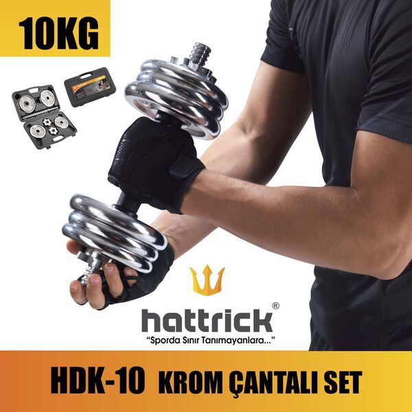 HATTRICK HDK10 KROM ÇANTALI SET 10 KG - 5