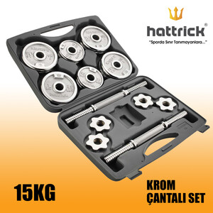 Hattrick Hdk15 Krom Çantalı Set 15Kg - Thumbnail