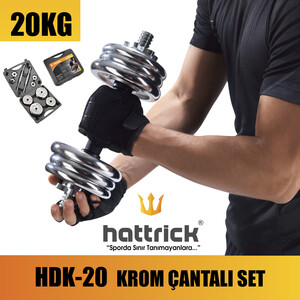 Hattrick Hdk20 Krom Çantalı Set 20Kg - Thumbnail