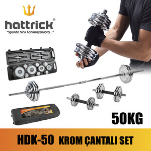 Hattrick Hdk50 Krom Çantalı Set 50Kg - Thumbnail