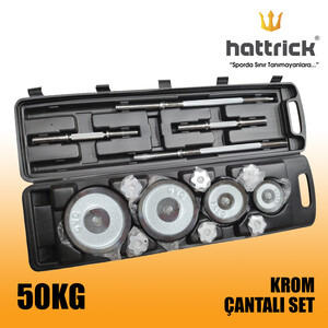 Hattrick Hdk50 Krom Çantalı Set 50Kg - Thumbnail