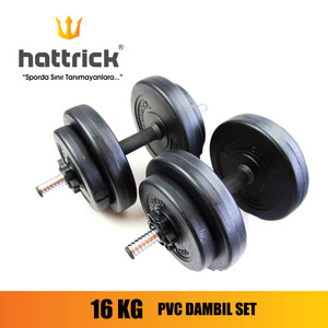 Hattrick Hds20 Pvc Dambıl Set 16Kg - Thumbnail