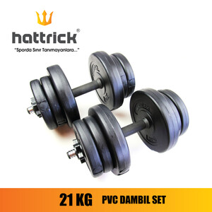 Hattrick Hds30 Pvc Dambıl Set 21Kg - Thumbnail