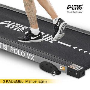 Altis Polo MX Masajlı Manuel Eğimli Motorlu Koşu Bandı 2,5 HP - Thumbnail