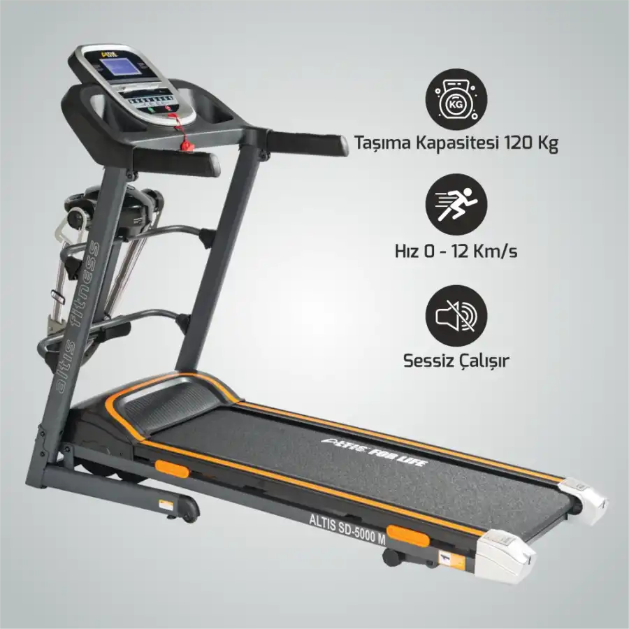 SD5000 M MASAJLI VE MANUEL EĞİMLİ KOŞU BANDI