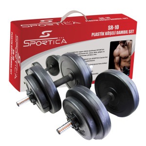 Sportica - Sportica Sr10 Plastik Dambıl Seti 10,5Kg