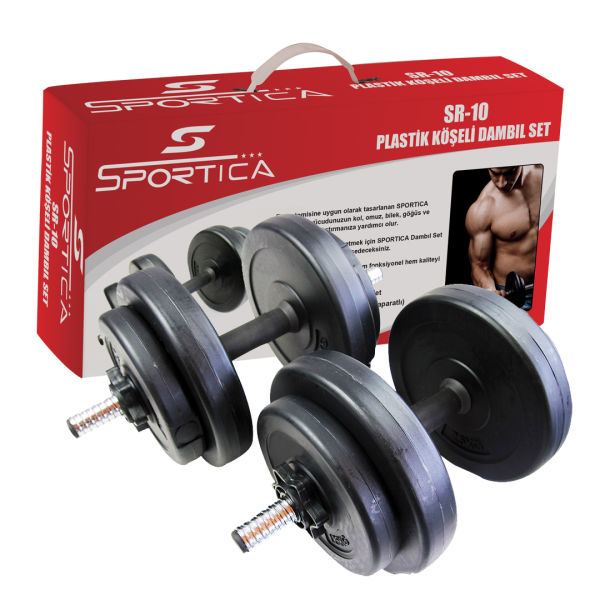 Sportica Sr10 Plastik Dambıl Seti 10,5Kg