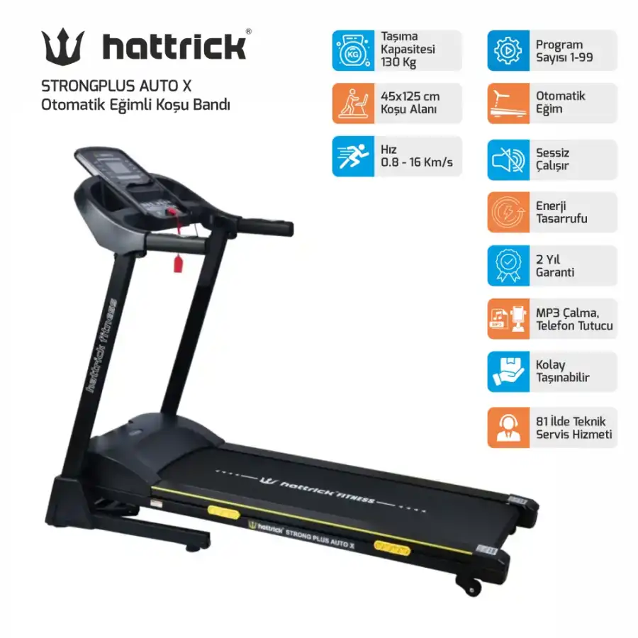 STRONGPLUS AUTO X OTOMATİK EĞİMLİ KOŞU BANDI