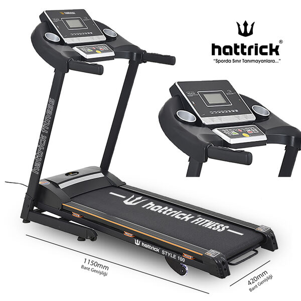 Hattrick Style 100 Otomatik Eğimli Koşu Bandı - 1