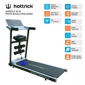 WORKOUT W1 M PRATİK MASAJLI KOŞU BANDI  - 1