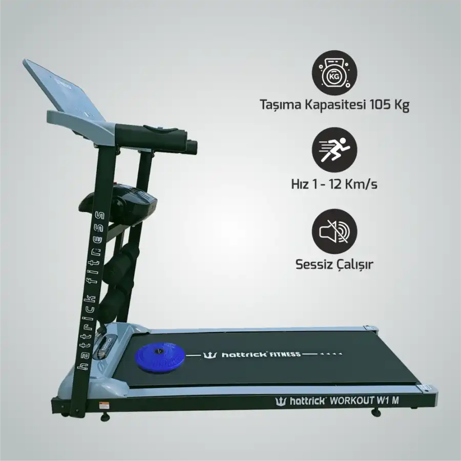 WORKOUT W1 M PRATİK MASAJLI KOŞU BANDI  - 2