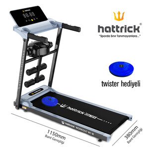 Hattrick Workout W1 M Pratik Masajlı Koşu Bandı 2.25 HP - Thumbnail